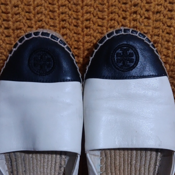 Tory Burch Shoes - Tory Burch Black and Cream Espadrilles